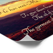 Isaiah 61:3 Het kledingstuk van de hoogten, Bijbel Poster (Hoek)