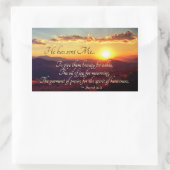 Isaiah 61:3 Olie van Joy voor rouw, Bijbelverse Rechthoekige Sticker (Tas)