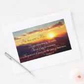 Isaiah 61:3 Olie van Joy voor rouw, Bijbelverse Rechthoekige Sticker (Envelop)