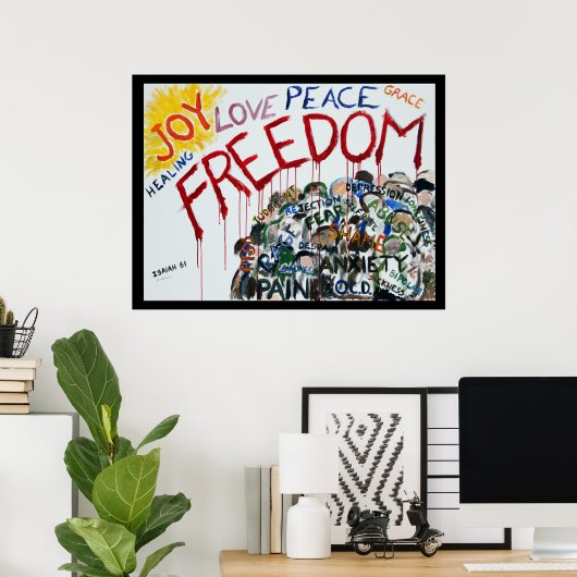 Isaiah 61 Freedom Poster (Thuiskantoor)