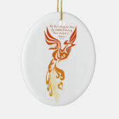 Isaiah 61 Phoenix Ceramic Circle Ornament (Rechts)