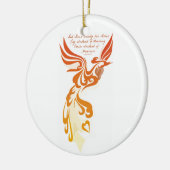 Isaiah 61 Phoenix Ceramic Circle Ornament (Links)