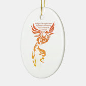 Isaiah 61 Phoenix Oval Ceramic Ornament (Links)