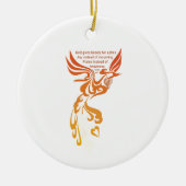 Isaiah 61 Phoenix Oval Ceramic Ornament (Voorkant)