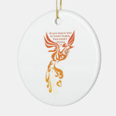 Isaiah 61 Phoenix Oval Ceramic Ornament (Links)
