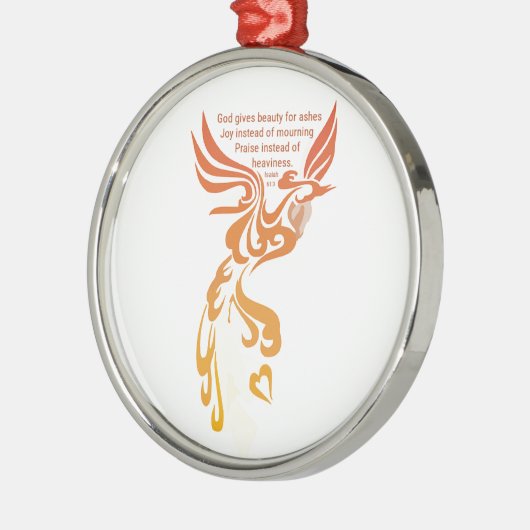 Isaiah 61 Phoenix Premium Round Ornament (Links)