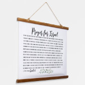 isaiah 62 Bijbel bewijst gebeden voor Israël Hangend Wandkleed (Gebogen)