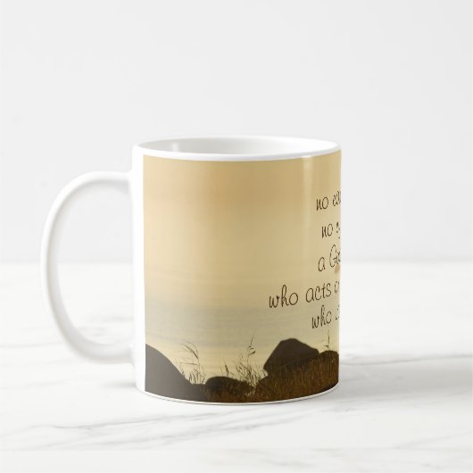 Isaiah 64:4 Bijbelverse prachtige Ocean Shorline Koffiemok (Links)