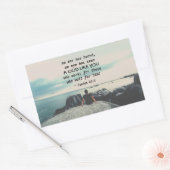 Isaiah 64:4 geen gehoor, bijbelverse rechthoekige sticker (Envelop)