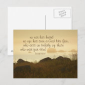 Isaiah 64:4 Geen oor heeft een God zoals jij gehoo Briefkaart (Voorkant / Achterkant)