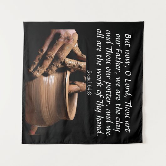 Isaiah 64:8 wandkleed (Voorkant (horizontaal))