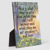 Isaiah 65:24 fotoplaat (Zijkant)