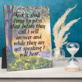 Isaiah 65:24 fotoplaat (Zijkant)