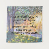 Isaiah 65:24 wandkleed (Voorkant)