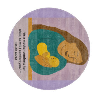 Isaiah 66:13 Comforting Mother and Baby Postcard Snijplank