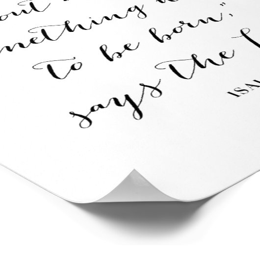 Isaiah 66:9 poster (Hoek)