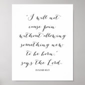 Isaiah 66:9 poster (Voorkant)