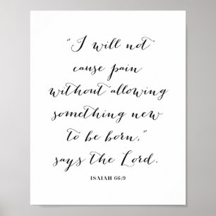 Isaiah 66:9 poster