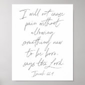 Isaiah 66:9 poster (Voorkant)