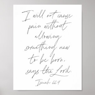 Isaiah 66:9 poster