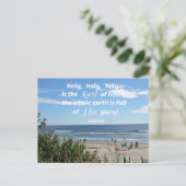 Isaiah 6:3 Heilig, heilig, heilig is de Heer van d Briefkaart (Staand voorkant)