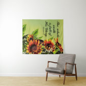 Isaiah 6:3 met foto van zonnebloemen wandkleed (In Situ (horizontaal))