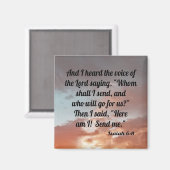 Isaiah 6:8 magneet (Voorkant / Achterkant)