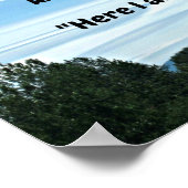 Isaiah 6:8 Toen hoorde ik de stem van de Heer Poster (Hoek)