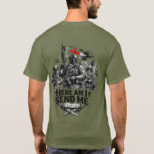 Isaiah 6:8 Warrior T-shirt (Achterkant)