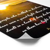 Isaiah 9:2 - Bijbelse versie Poster (Hoek)