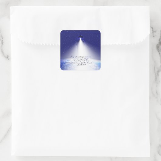 Isaiah 9:2 Kerst sticker (Tas)