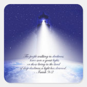 Isaiah 9:2 Kerst sticker (Voorkant)