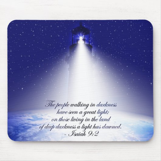 Isaiah 9:2 kerstfoto muismat (Voorkant)