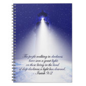 Isaiah 9:2 kerstfoto notitieboek (Voorkant)