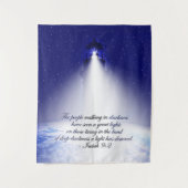 Isaiah 9:2 kerstfoto  wandkleed (Voorkant)