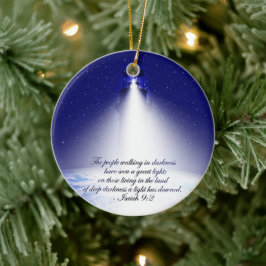 Isaiah 9:2 Kerstmis Keramisch Ornament