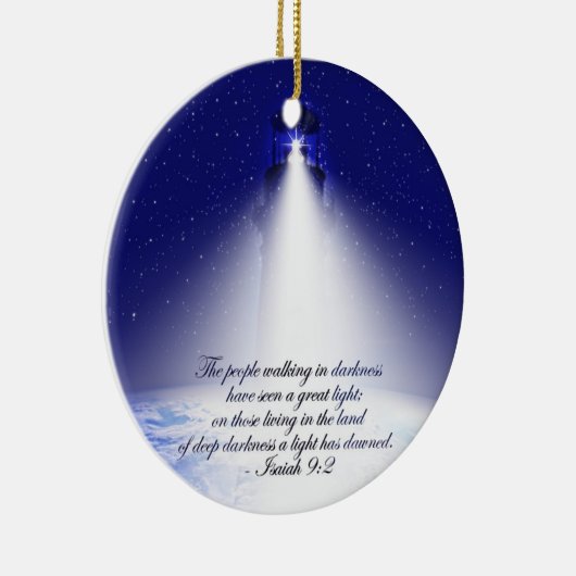 Isaiah 9:2 Kerstmis Keramisch Ornament (Rechts)