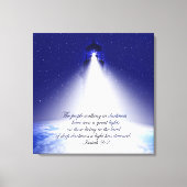 Isaiah 9:2 kerststaartafdruk canvas afdruk (Voorkant)