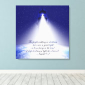 Isaiah 9:2 kerststaartafdruk canvas afdruk (Insitu (Houten vloer))