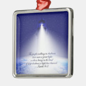 Isaiah 9:2 kerstversiering metalen ornament (Links)