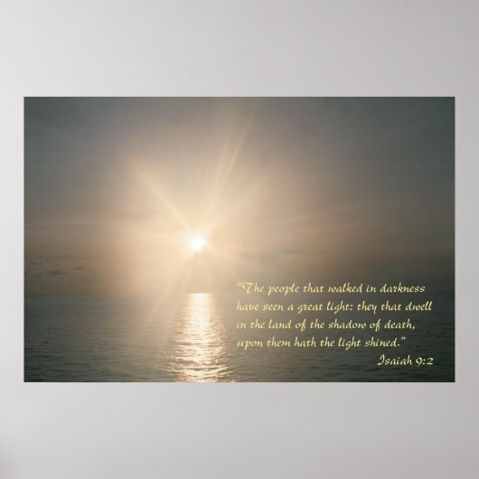 Isaiah 9:2 poster (Voorkant)