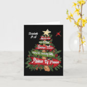 Isaiah 9_6 And He Will Be Called Jesus Xmas Tree C Kaart (Gele Bloem)