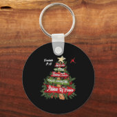 Isaiah 9_6 And He Will Be Called Jesus Xmas Tree C Sleutelhanger (Voorkant)