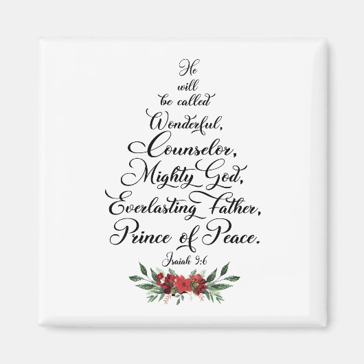 Isaiah 9:6 He will be called wonderful Magneet (Voorkant)