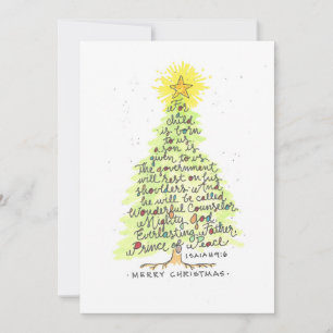 ISAIAH 9:6 KERST NOTITIEKAARTJE