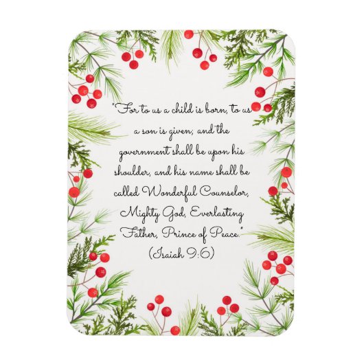 Isaiah 9:6 magneet (Verticaal)