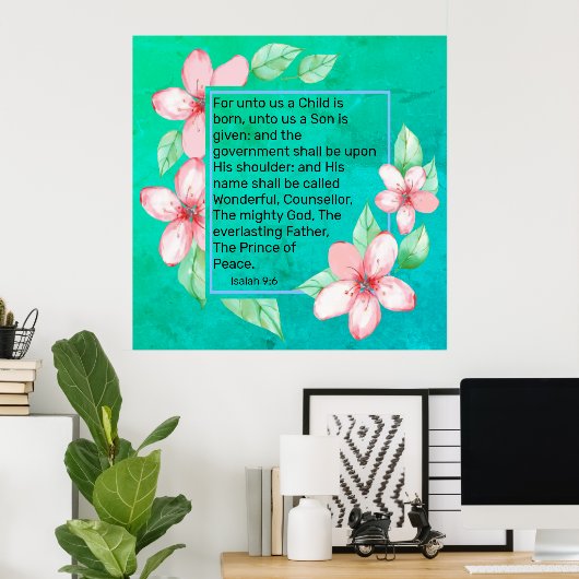 Isaiah 9:6 poster (Thuiskantoor)