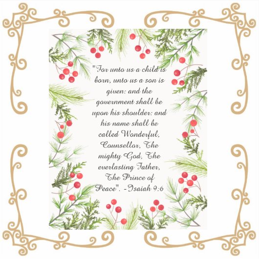 Isaiah 9:6 sticker (Voorkant)