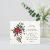 Isaiah 9:6 tot ons Een kind geboren Bijbelse kerst Briefkaart (Staand voorkant)