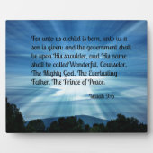 Isaiah 9:6 Voor ons is een kind geboren.. Fotoplaat (Voorkant)